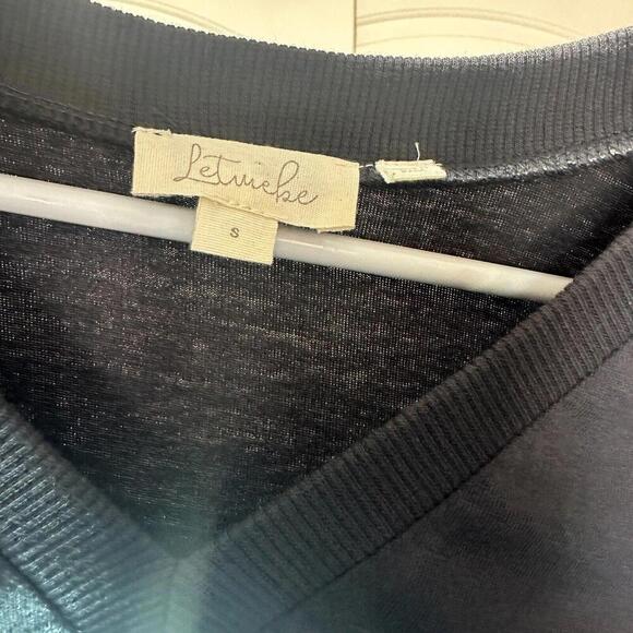 Anthropologie Let Me Be Sydney Puff-Sleeved Top Ruched Cuff Ruffle Cottagecore S - Picture 4 of 5